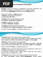 Classes Gramaticais - Adjetivo