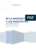 De La Arquitectura y Los Arquitectos