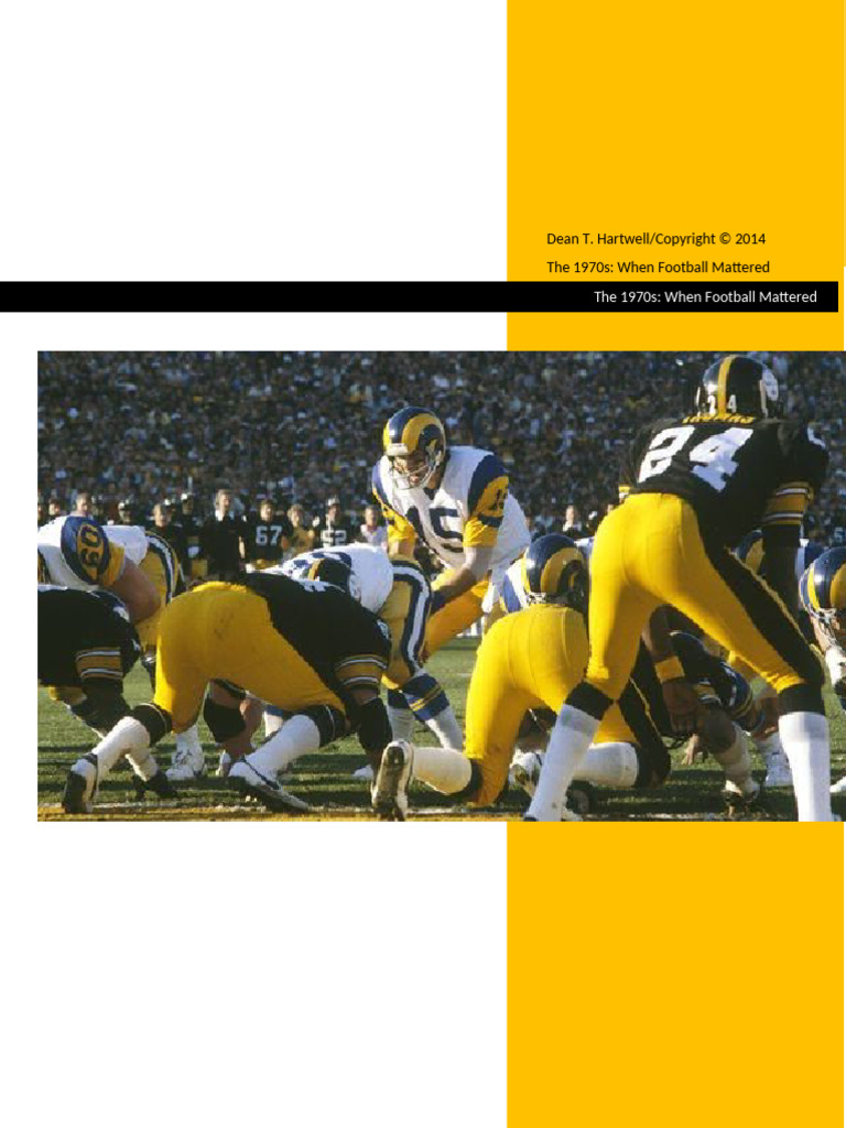 When Football Mattered - The NFL in The 1970s | PDF | American Football ...