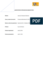 Informe 5- Lab. Procesos Manufactura