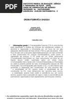 Aplicações Da Cromatografia Gás-líquido