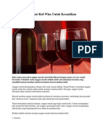 Manfaat Red Wine Untuk Kecantikan