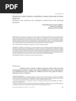 EVIDÊNCIAS SOBRE VIOLÊNCIA E DEFICIÊNCIA- IMPLICAÇÕES PARA FUTURAS  PESQUISAS