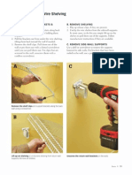 How To Remove Wire Shelving: A. Remove Support Brackets & Shelf Clips B. Remove Shelving