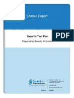 Sample Report - Test Plan