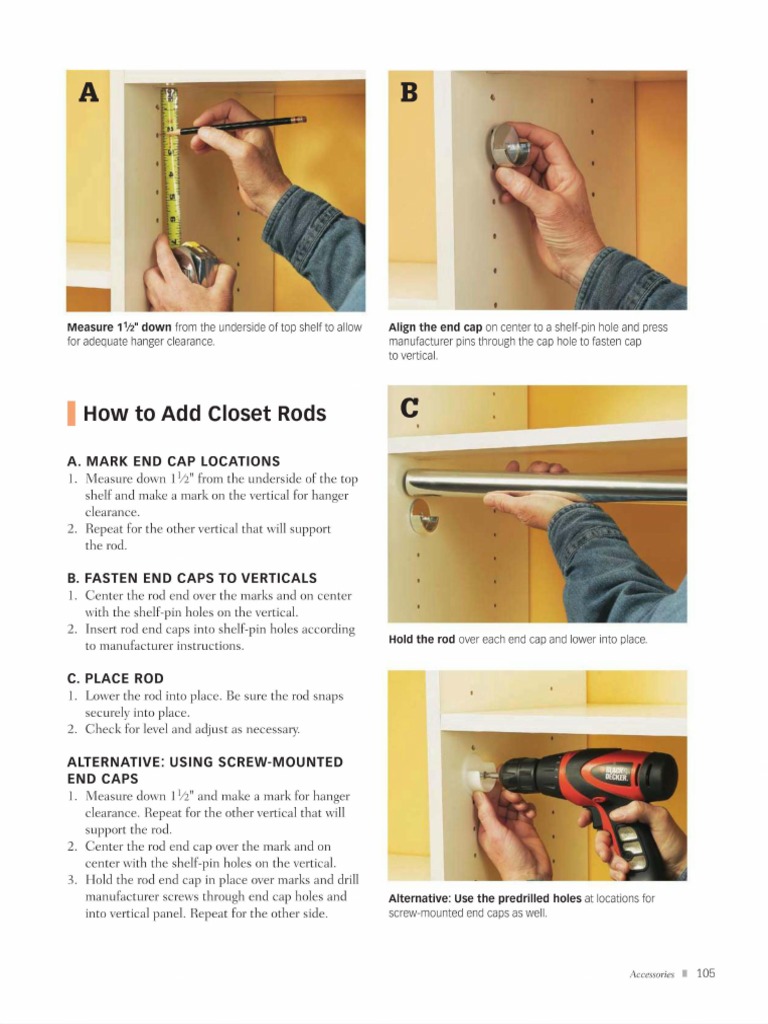 How To Add Closet Rods | PDF