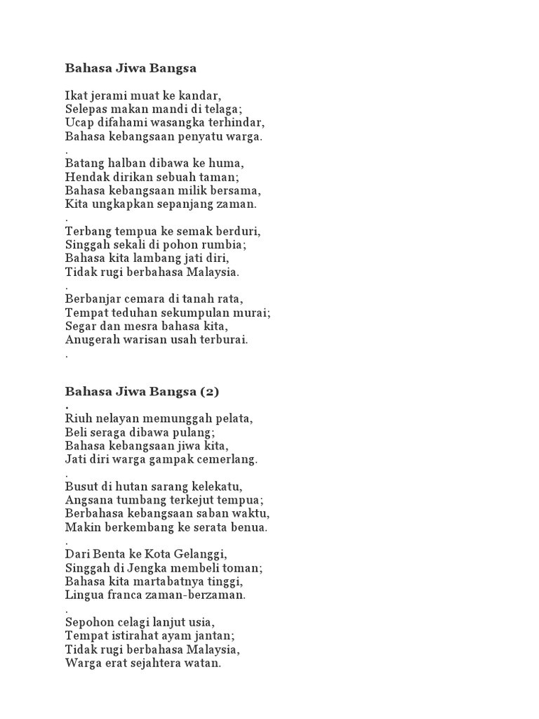 Pantun Bahasa Jiwa Bangsa Pdf