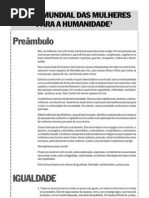 Carta Mundial das mulheres para a humanidade