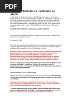 Porque defendemos a legalização do aborto