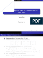 Lecture : Analysis of Stress (II) - Mohr's Circle For Plane Stress