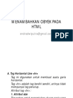 Menambahkan Object Di HTML