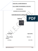 Fluid Mechanics Hydraulics Lab Manual