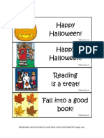 Happy Halloween! Happy Halloween! Reading Is A Treat! Fall Into A Good Book!