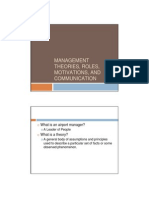 Management Theories and Motivation