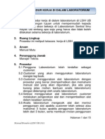 Prosedur Kerja Di Dalam Laboratorium Revisi 04