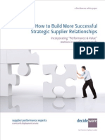White Paper - Building Successful Supplier Relationships