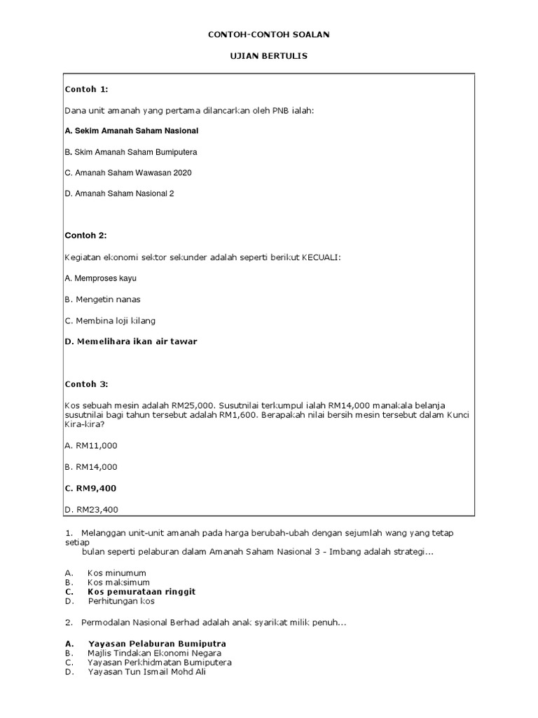 Contoh Soalan Kuiz Rukun Negara - Baturan p