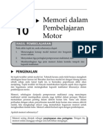 Topik 10 Memori Dalam Pembelajaran Motor