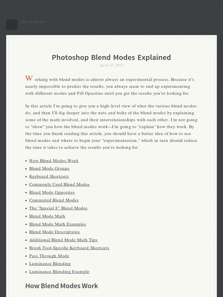 The Science Of All 27 Blend Modes In Photoshop – RPZGIY
