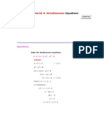 Tutorial 4: Simultaneous: Questions