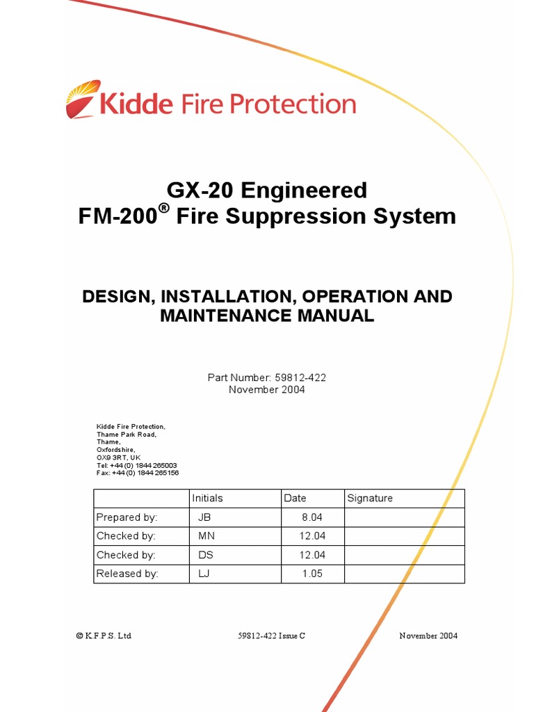 Fm 0 Novec1230 Inergen Fire Suppression Systems Valve Toxicity