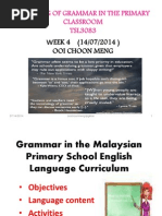 Grammar in The Malaysian Primary School English Language W4