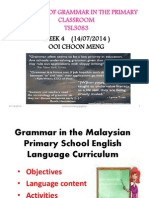 Grammar in The Malaysian Primary School English Language W4