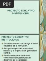 PROYECTO EDUCATIVO INSTITUCIONAL