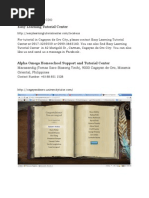 Tutorial Centers in CDO