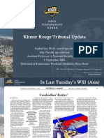 Khmer Rouge Tribunal Update