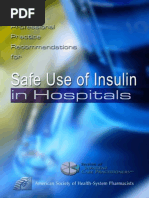 Safe Use of Insulin