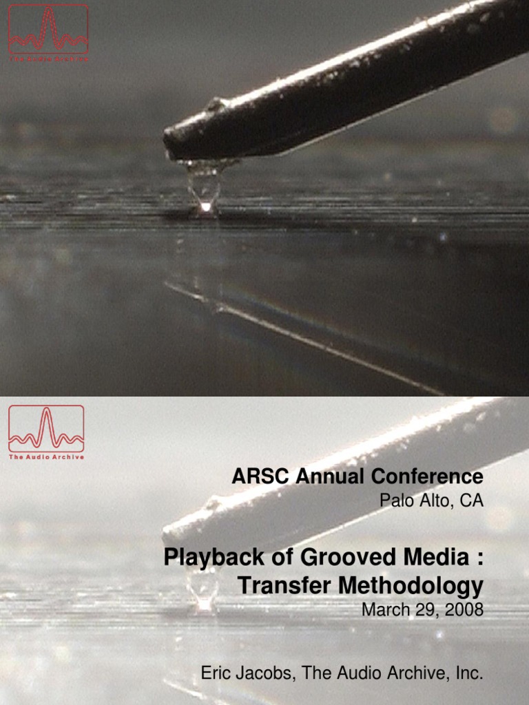 Playback of Grooved Media | PDF | Gramophone Record | Equalization (Audio)