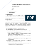 4.1 Functional Requirements Specification: 1. Admin Module