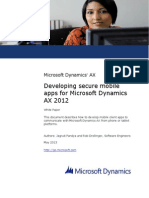 Developing Secure Mobile Apps for Microsoft Dynamics AX 2012