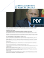 Otan Alerta Para Risco de Invasão Russa Na Ucrânia