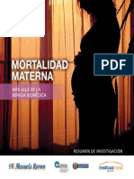 Mortalidad Materna, Más allá de la mirada biomédica (resumen)