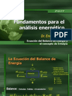Balance de Energía, Entalpía y Su Aplicación PDF