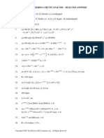 Chapter 9 Engineering Circuit Analysis Selected Answers