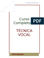 Curso Completo de Técnica Vocal