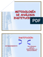 El Analisis Institucional