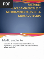 Factores Macroambientales y Microambientales de La Mercadotecnica