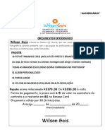 Orçamento de Aniversário 15x21 Atualizado em Março de 2013