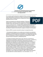 Informe Libertadprensa 3mayo 2014 APES