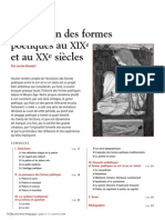 L'Évolution Des Formes Poétiques Au XIXe Et Au XX e Siècles