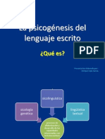 La Psicog+®nesis Del Lenguaje Escrito