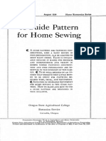 A Guide Pattern For Home Sewing: Extension Bulletin 473 August 1934