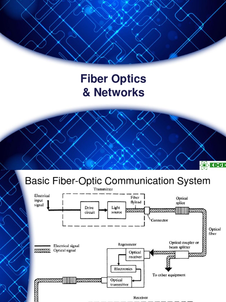 EDGE Fiber Optics PDF Optical Fiber Data Transmission