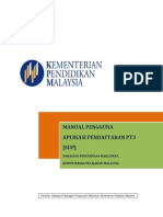 Manual Pendaftaran PT3 SUP 2014