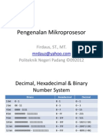Mikroprosesor & Interface - Pengenalan Sistem Mikroprosesor