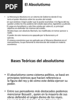 El Absolutismo, La Ilustración y El Despotismo Ilustrado